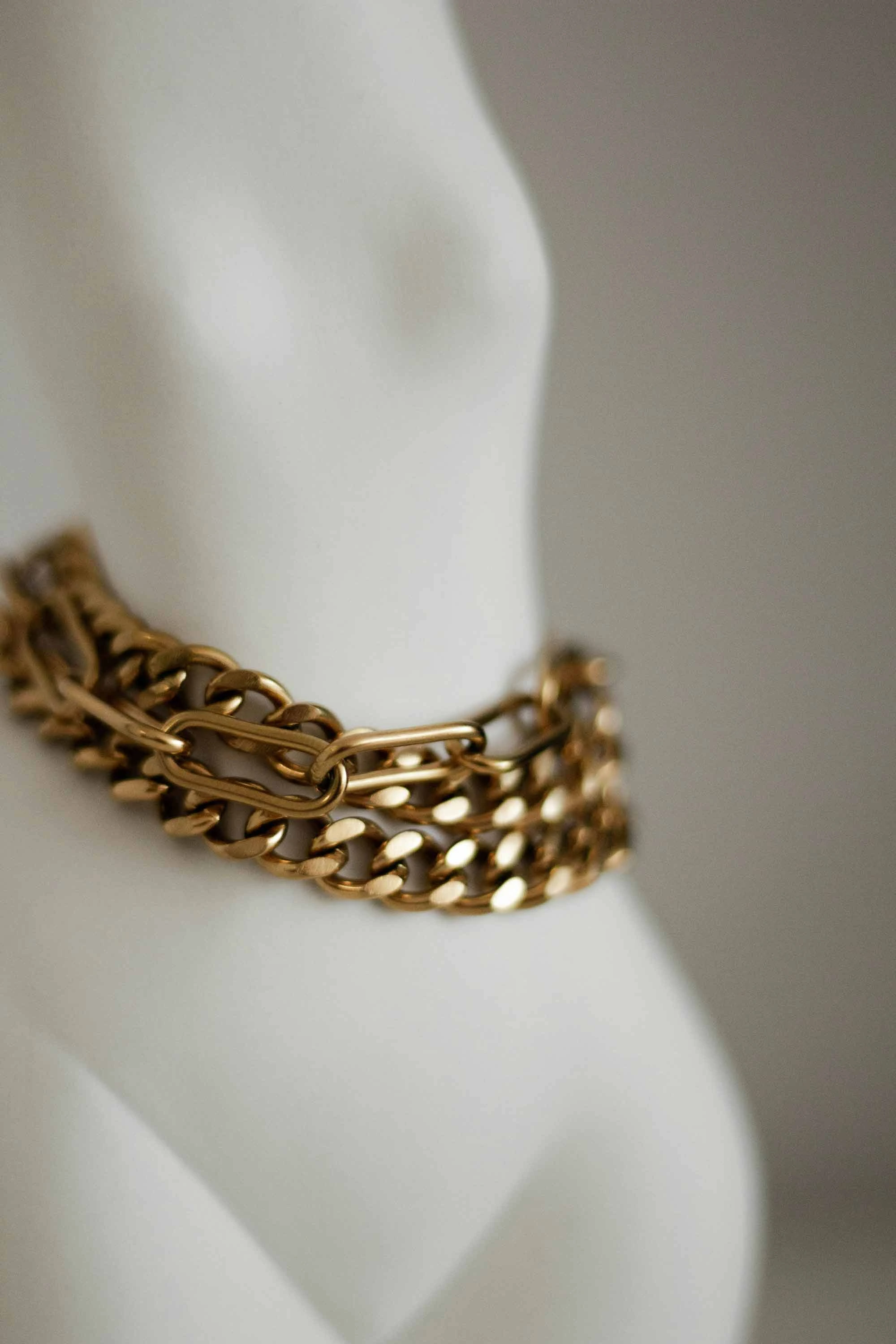 Adjustable Gold Plated Chain Bracelet